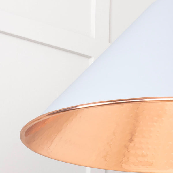 SHOW SHOW Close Up Image of Hockley Ceiling Light in Birch in Hammered Copper