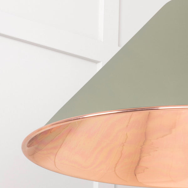 SHOW SHOW Close Up Image of Hockley Ceiling Light in Tump in Hammered Copper