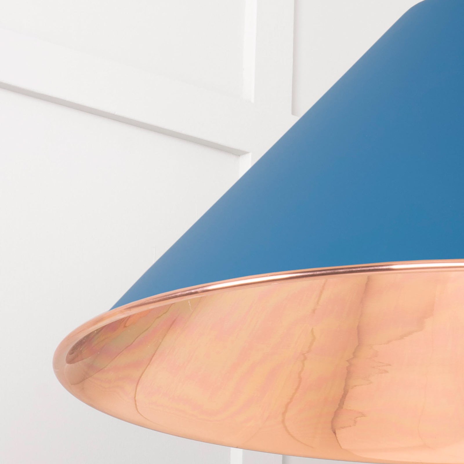 SHOW Close Up Image of Hockley Ceiling Light in Upstream in Hammered Copper