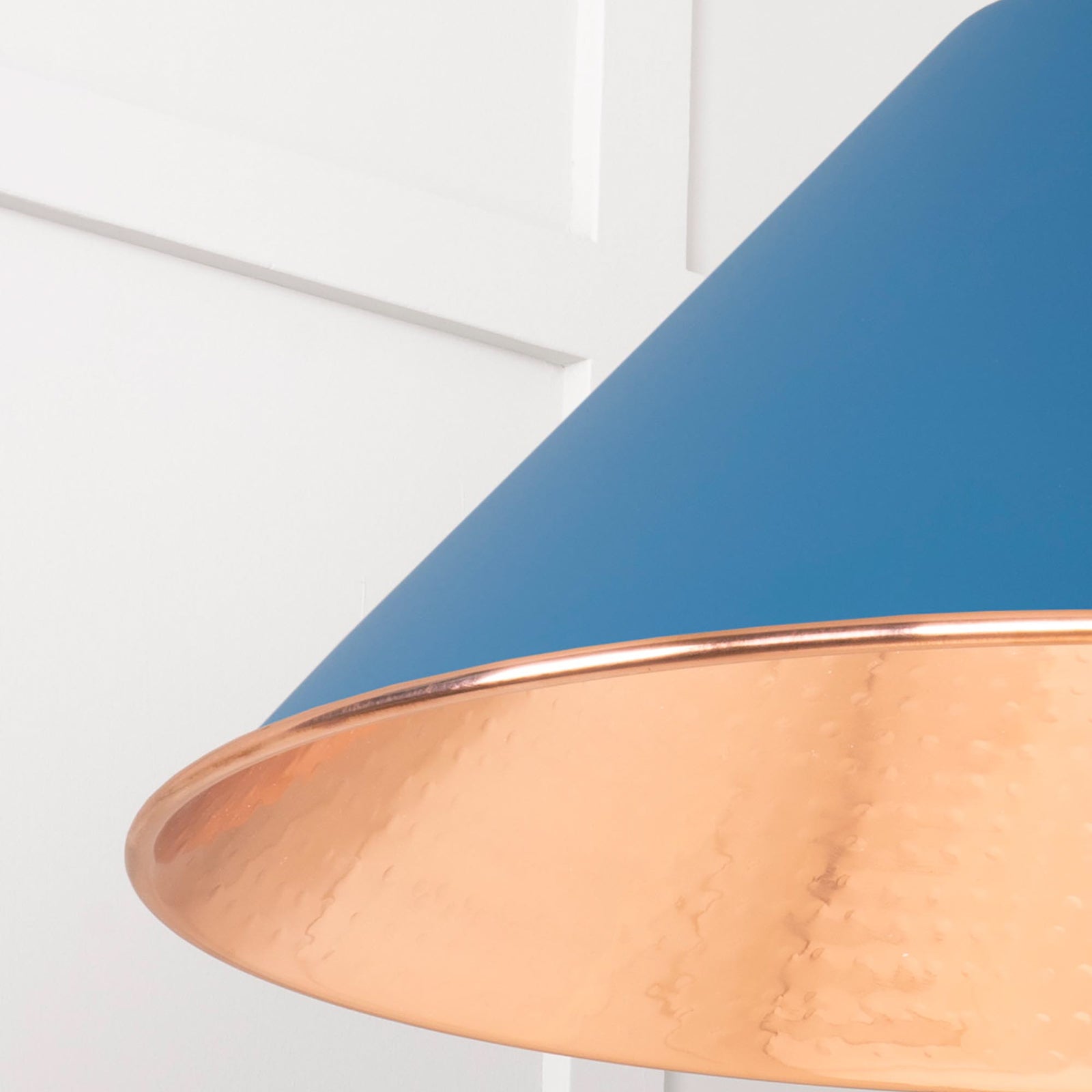 SHOW Close Up Image of Hockley Ceiling Light in Upstream in Smooth Copper