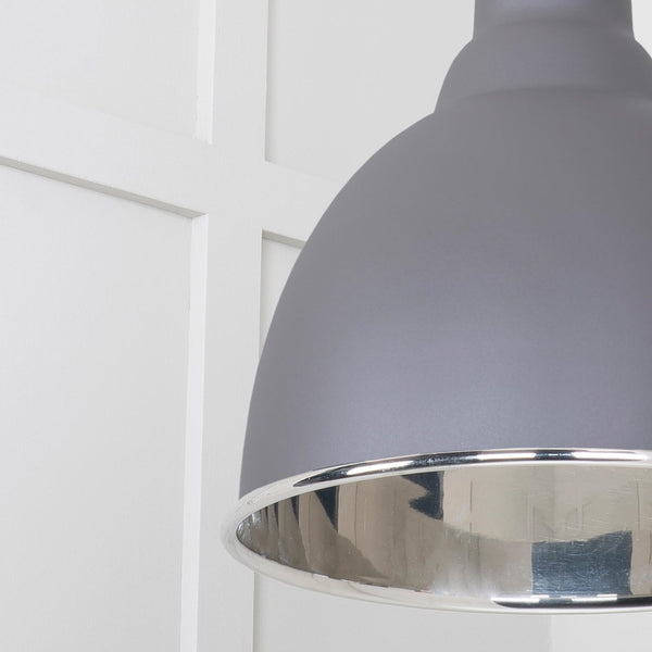 SHOW SHOW Close Up image of Brindley Ceiling Light in Bluff In Frost White