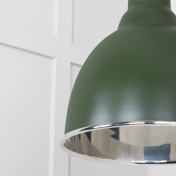 SHOW SHOW Close Up image of Brindley Ceiling Light in Heath In Hammered Nickel