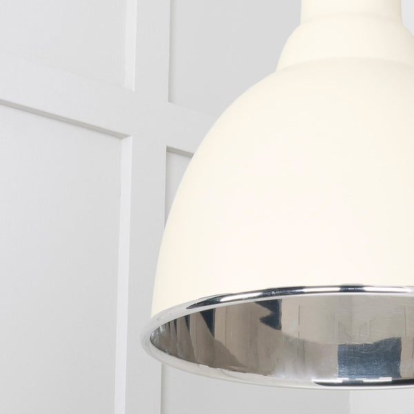 SHOW SHOW Close Up image of Brindley Ceiling Light in Teasel In Hammered Nickel