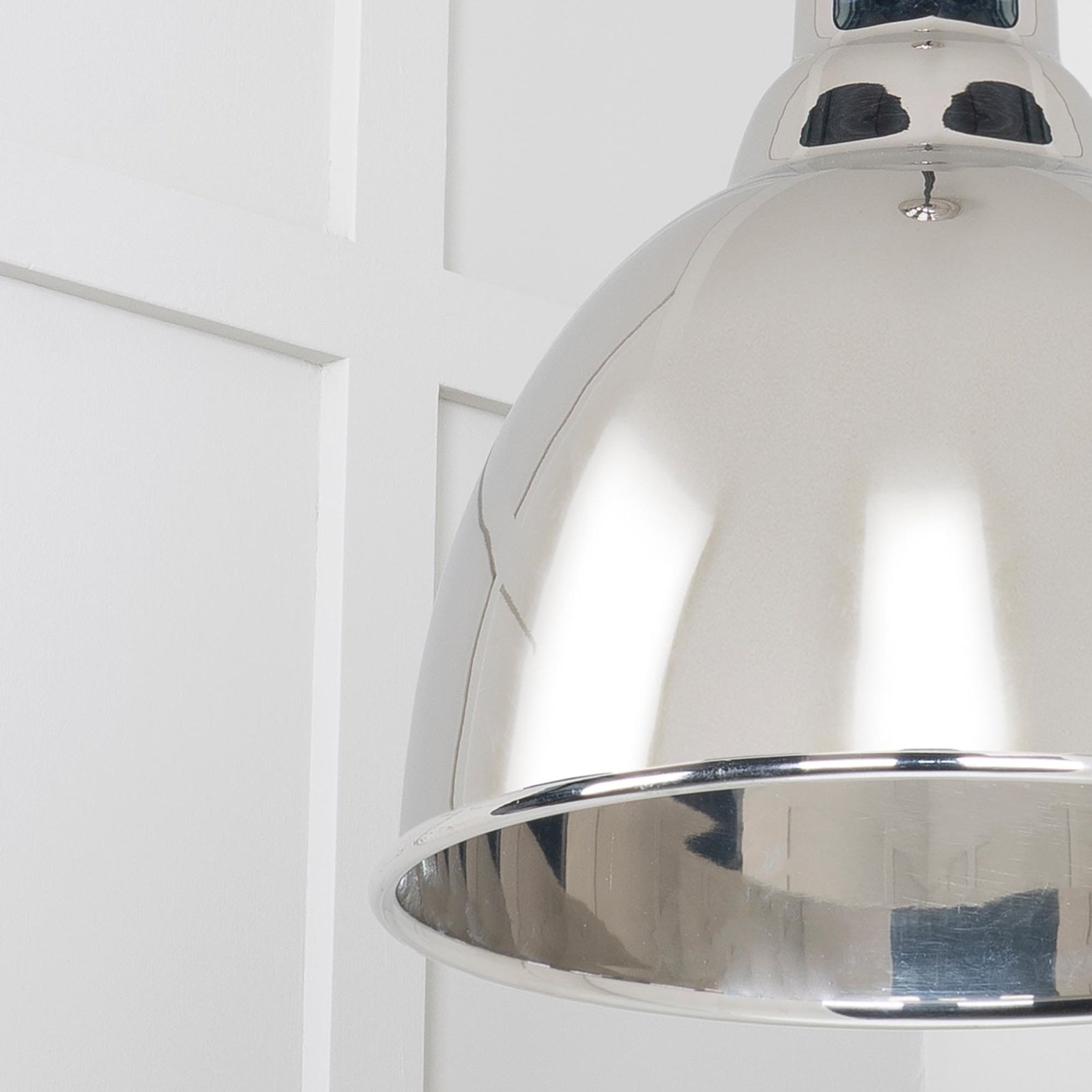SHOW Close up image of Brindley Ceiling Light in Nickel