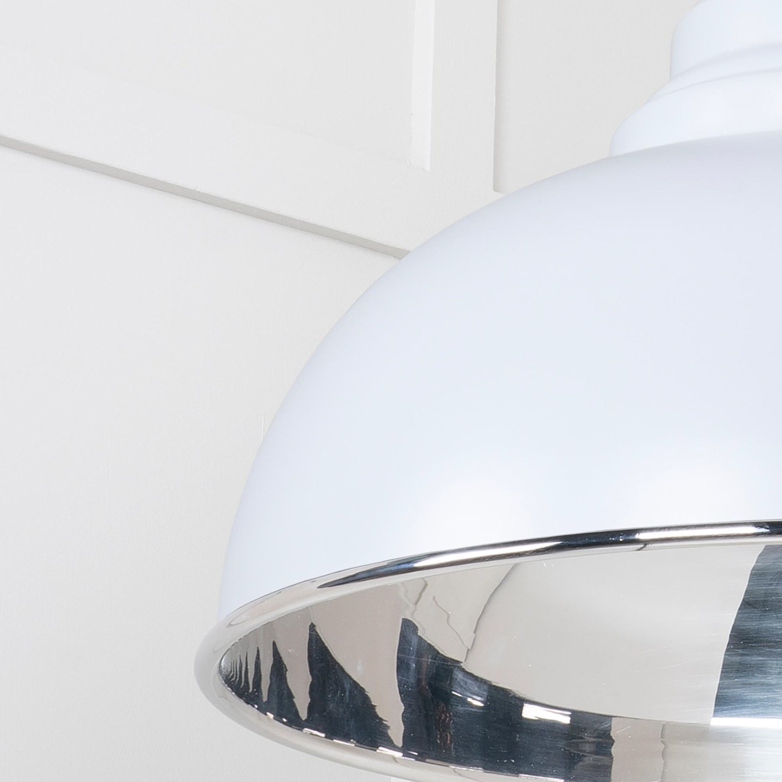 SHOW SHOW Close Up Image Harborne Ceiling Light in Birch In Smooth Nickel