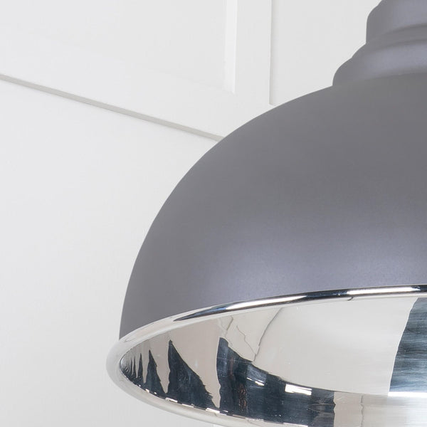 SHOW SHOW Close Up Image Harborne Ceiling Light in Bluff In Smooth Nickel