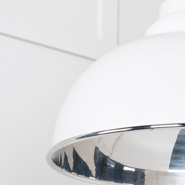 SHOW SHOW Close Up Image Harborne Ceiling Light in Flock In Smooth Nickel