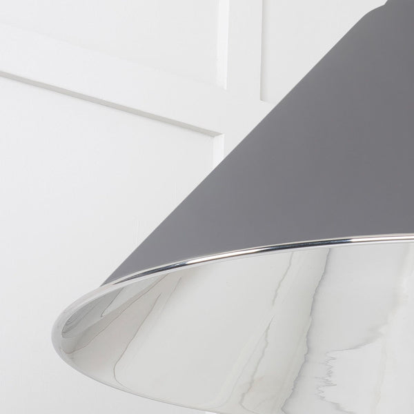 SHOW SHOW Close Up Image of Hockley Ceiling Light in Bluff in Smooth Nickel