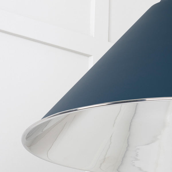 SHOW SHOW Close Up Image of Hockley Ceiling Light in Dusk in Smooth Nickel
