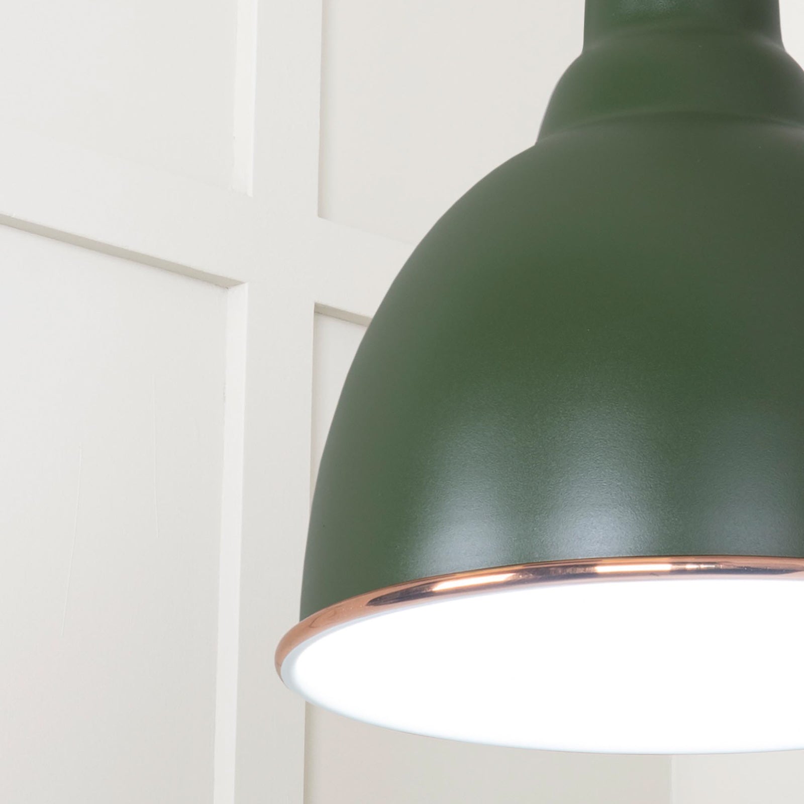 SHOW Close Up image of Brindley Ceiling Light in Heath In Smooth Copper
