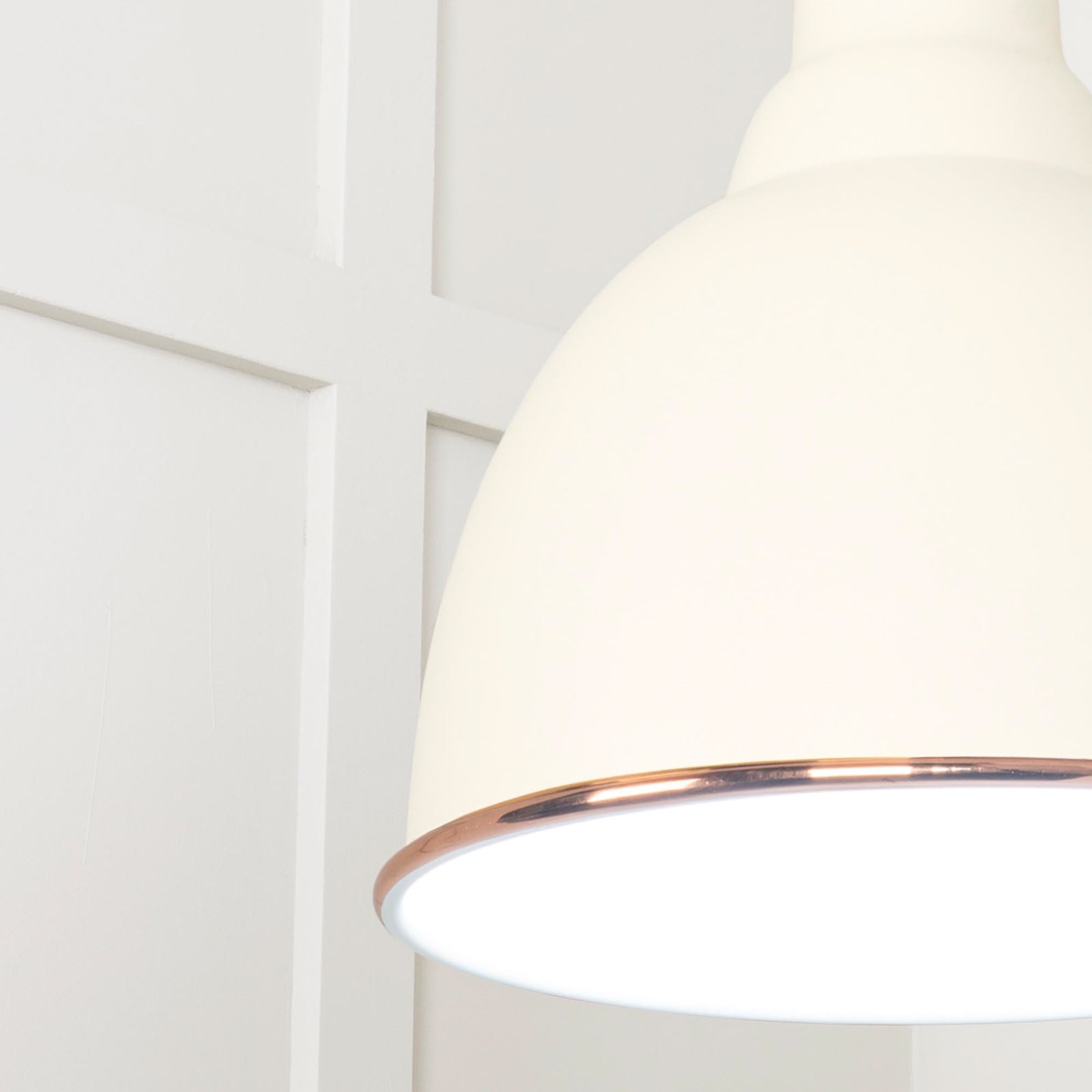 SHOW Close Up image of Brindley Ceiling Light in Teasel In Smooth Copper