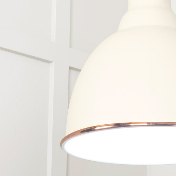 SHOW SHOW Close Up image of Brindley Ceiling Light in Teasel In Smooth Copper