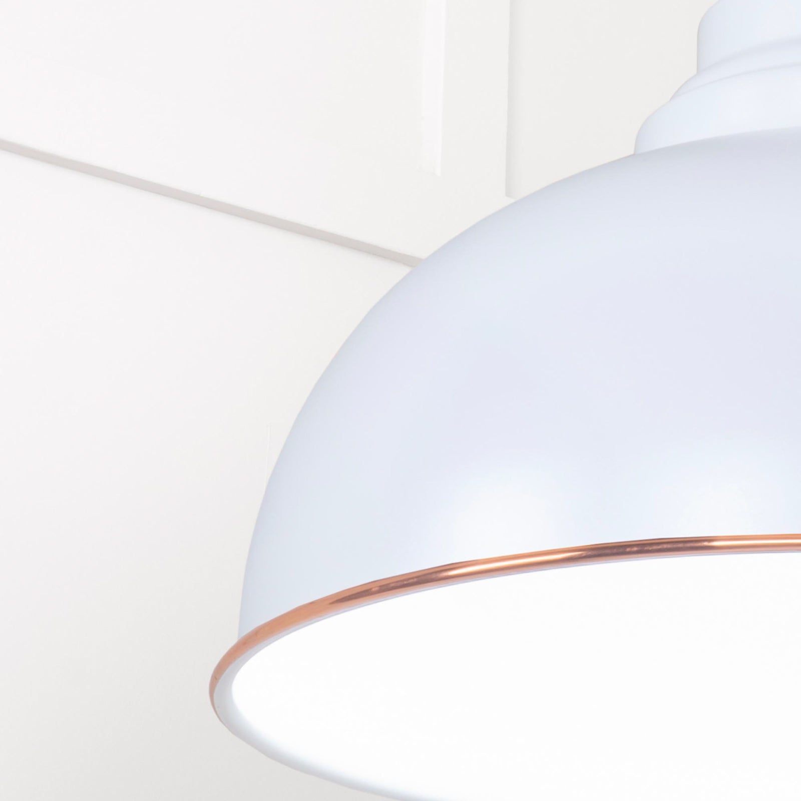 SHOW Close Up Image Harborne Ceiling Light in Birch In Frost White