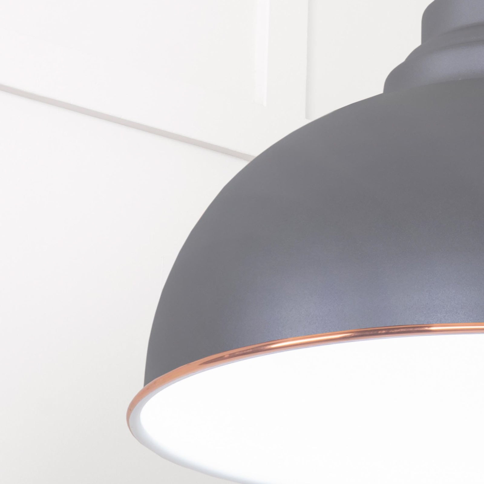 SHOW Close Up Image Harborne Ceiling Light in Bluff In Frost White