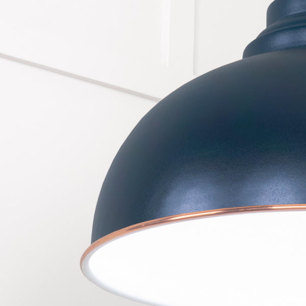 SHOW SHOW Close Up Image Harborne Ceiling Light in Dusk In Frost White