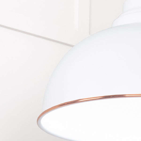 SHOW SHOW Close Up Image Harborne Ceiling Light in Flock In Frost White