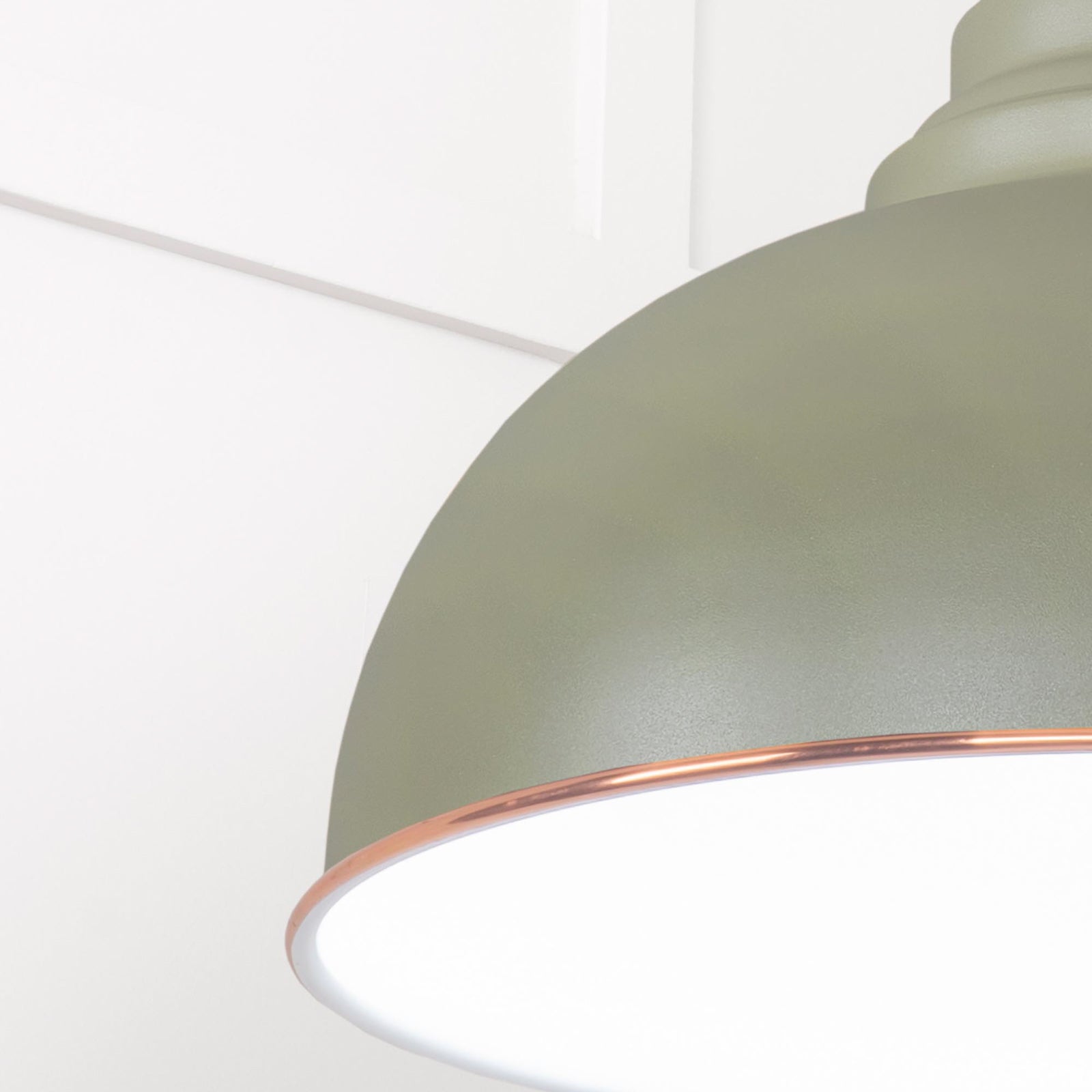 SHOW Close Up Image Harborne Ceiling Light in Tump In Frost White