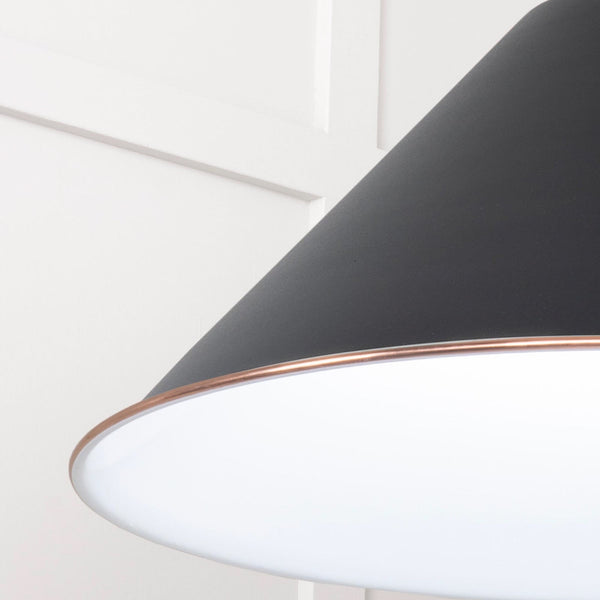 SHOW SHOW Close Up Image of Hockley Ceiling Light in Elan Black in Frost White