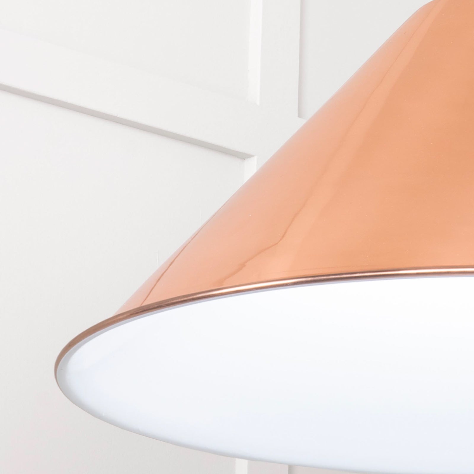 SHOW Close Up Image of Hockley Ceiling Light in Frost White