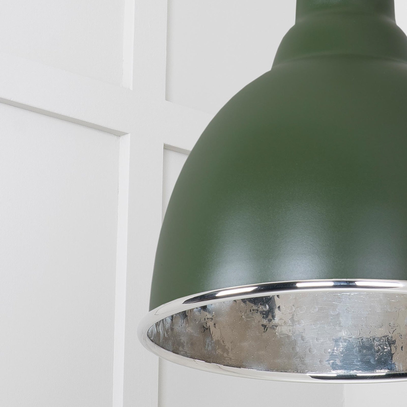 SHOW Close Up image of Brindley Ceiling Light in Heath In Smooth Nickel