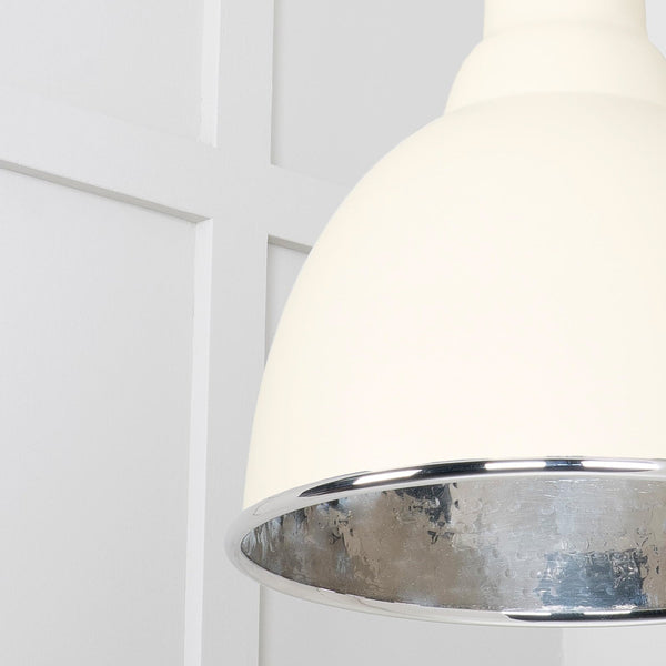 SHOW SHOW Close Up image of Brindley Ceiling Light in Teasel In Smooth Nickel