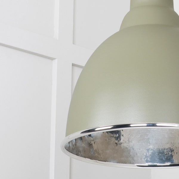 SHOW SHOW Close Up image of Brindley Ceiling Light in Tump In Smooth Nickel