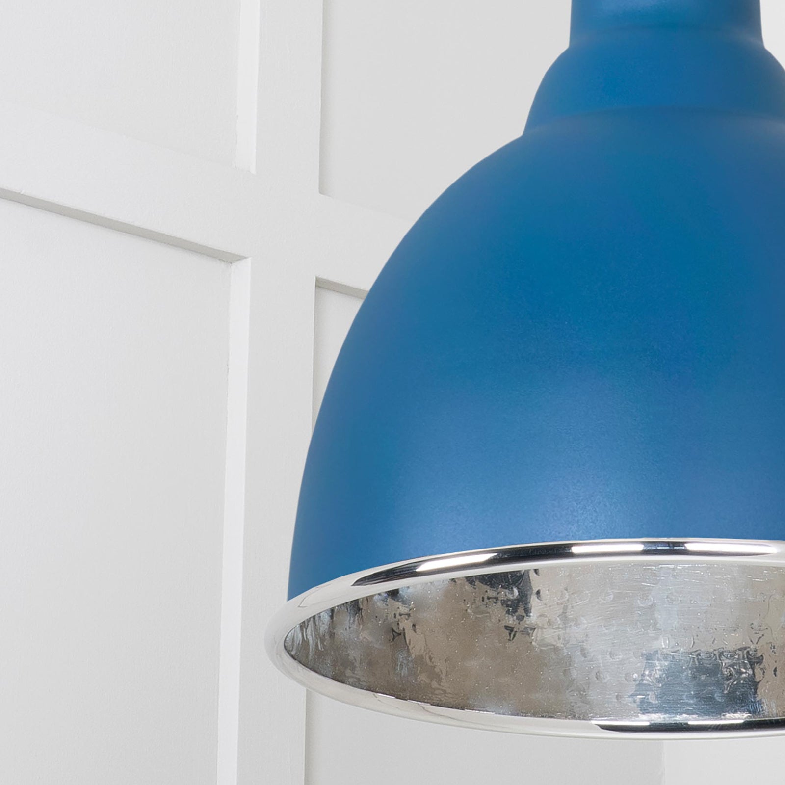 SHOW Close Up image of Brindley Ceiling Light in Upstream In Smooth Nickel