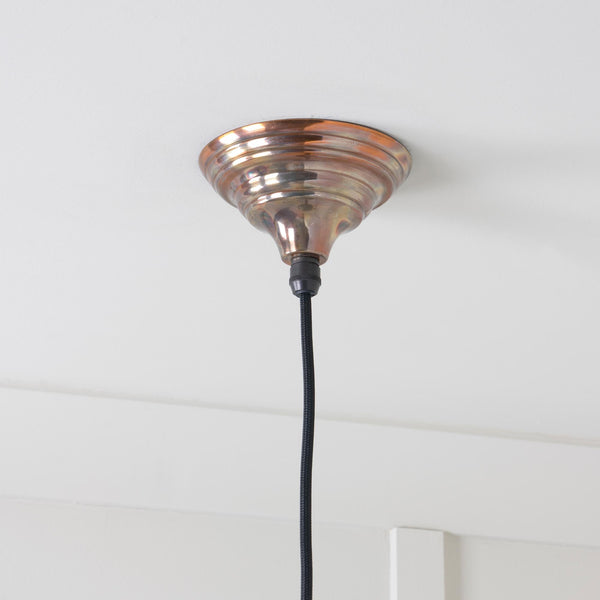 SHOW SHOW Close Up Image of Ceiling Rose For Harborne Ceiling Light in Burnished Brass