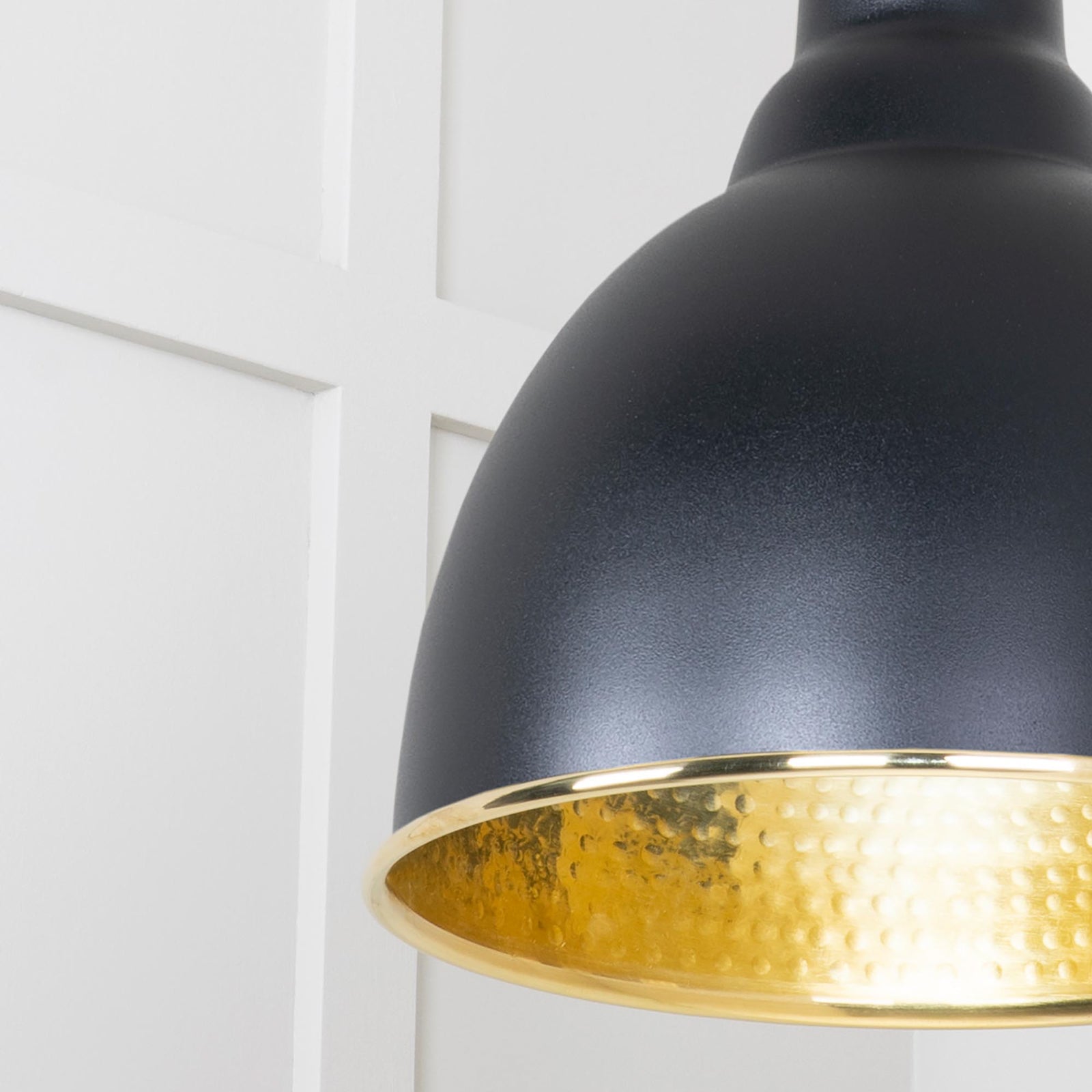SHOW Close Up image of Brindley Ceiling Light in Elan Black In Frost White