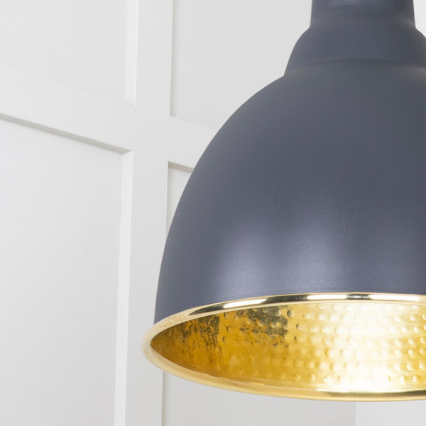SHOW SHOW Close Up image of Brindley Ceiling Light in Slate In Frost White
