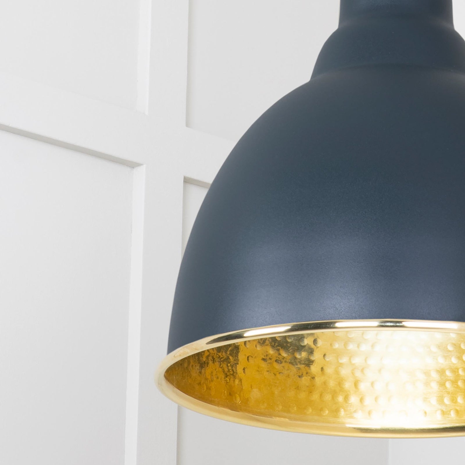 SHOW Close Up image of Brindley Ceiling Light in Soot In Frost White
