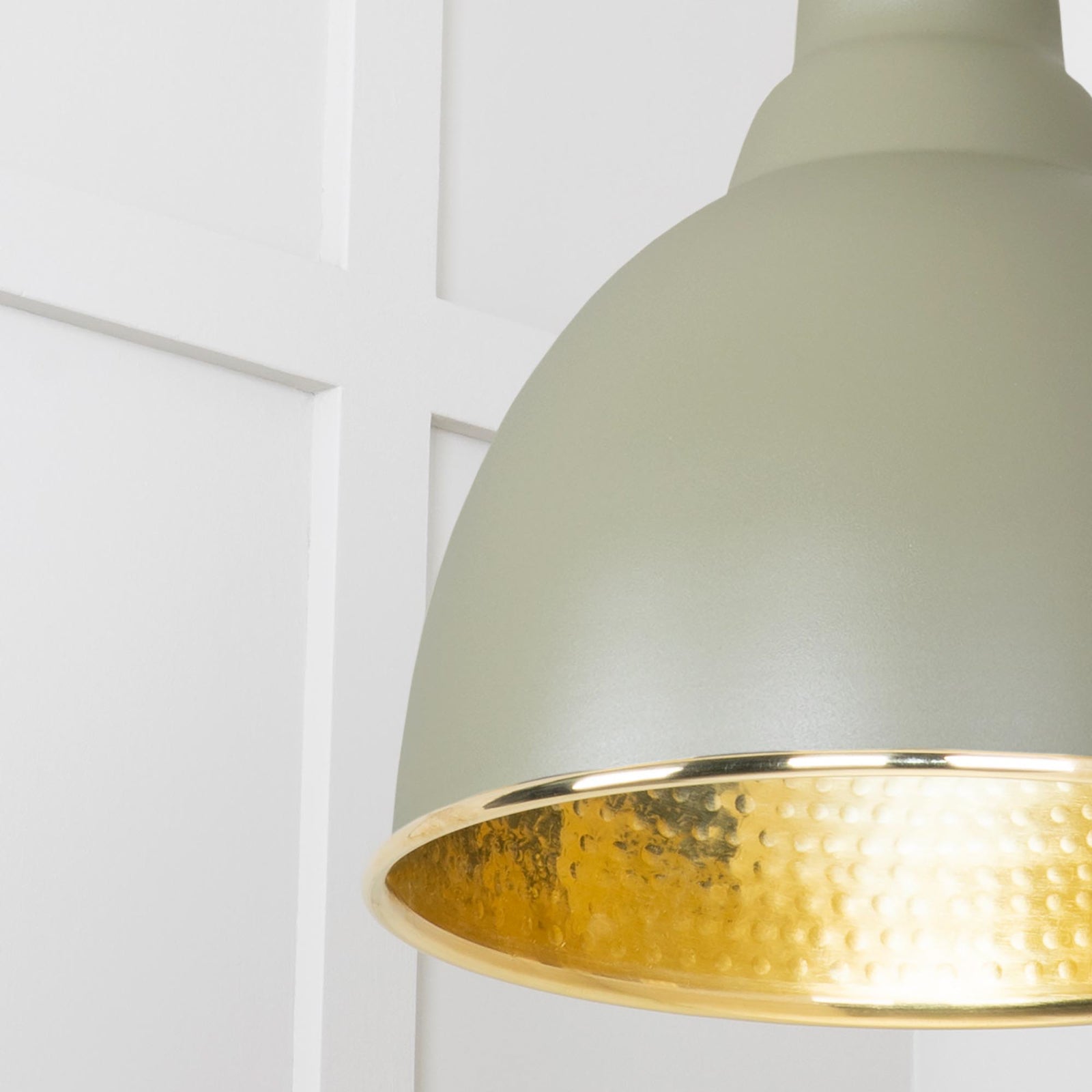 SHOW Close Up image of Brindley Ceiling Light in Tump In Frost White