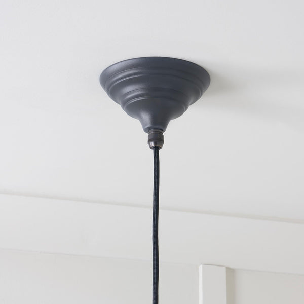 SHOW SHOW Close Up Image of Ceiling Rose For Harborne Ceiling Light in Slate