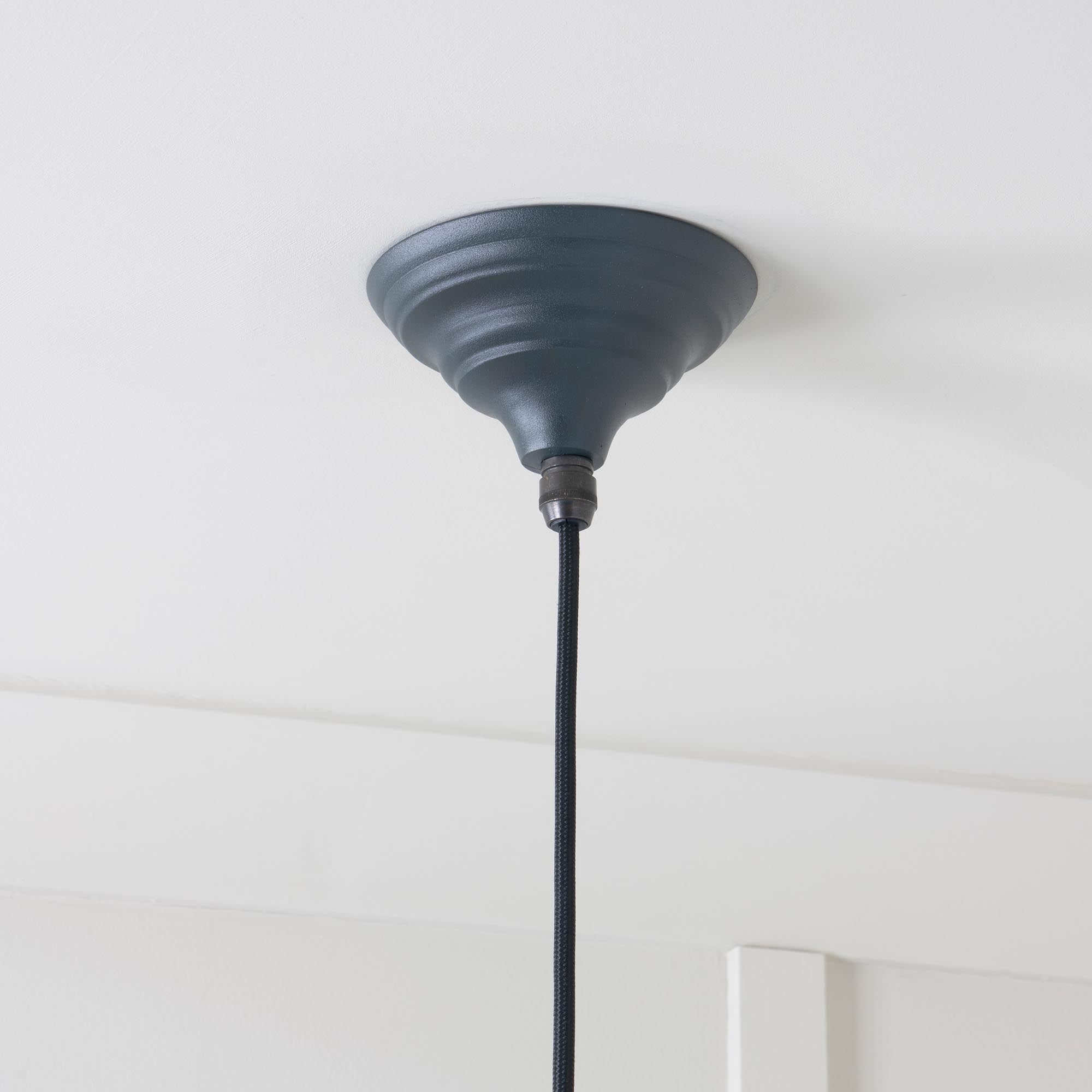SHOW SHOW Close Up Image of Ceiling Rose for Hockley Ceiling Light in Soot