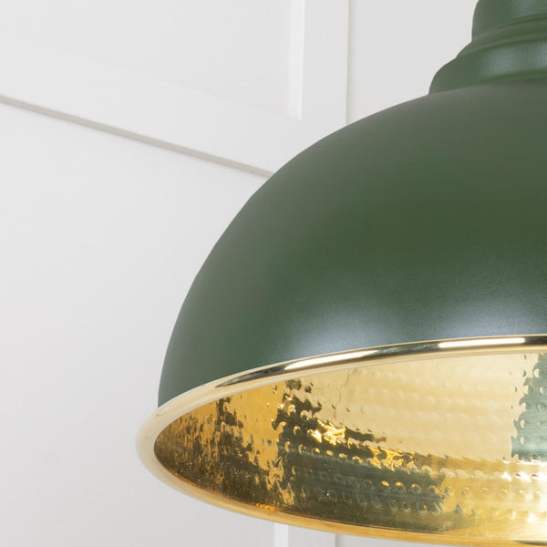 SHOW SHOW Close Up Image Harborne Ceiling Light in Heath In Hammered Brass