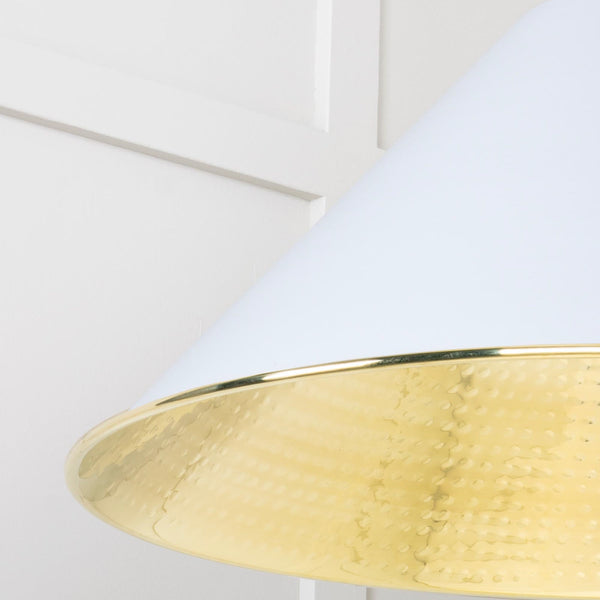 SHOW SHOW Close Up Image of Hockley Ceiling Light in Birch in Hammered Brass