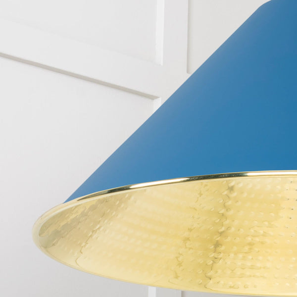 SHOW SHOW Close Up Image of Hockley Ceiling Light in Upstream in Hammered Brass