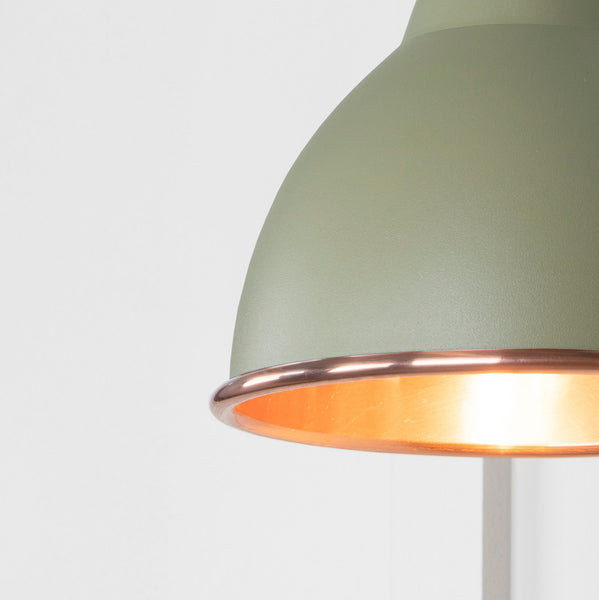 SHOW SHOW Close Up image of Brindley Wall Light in Tump in Smooth Copper