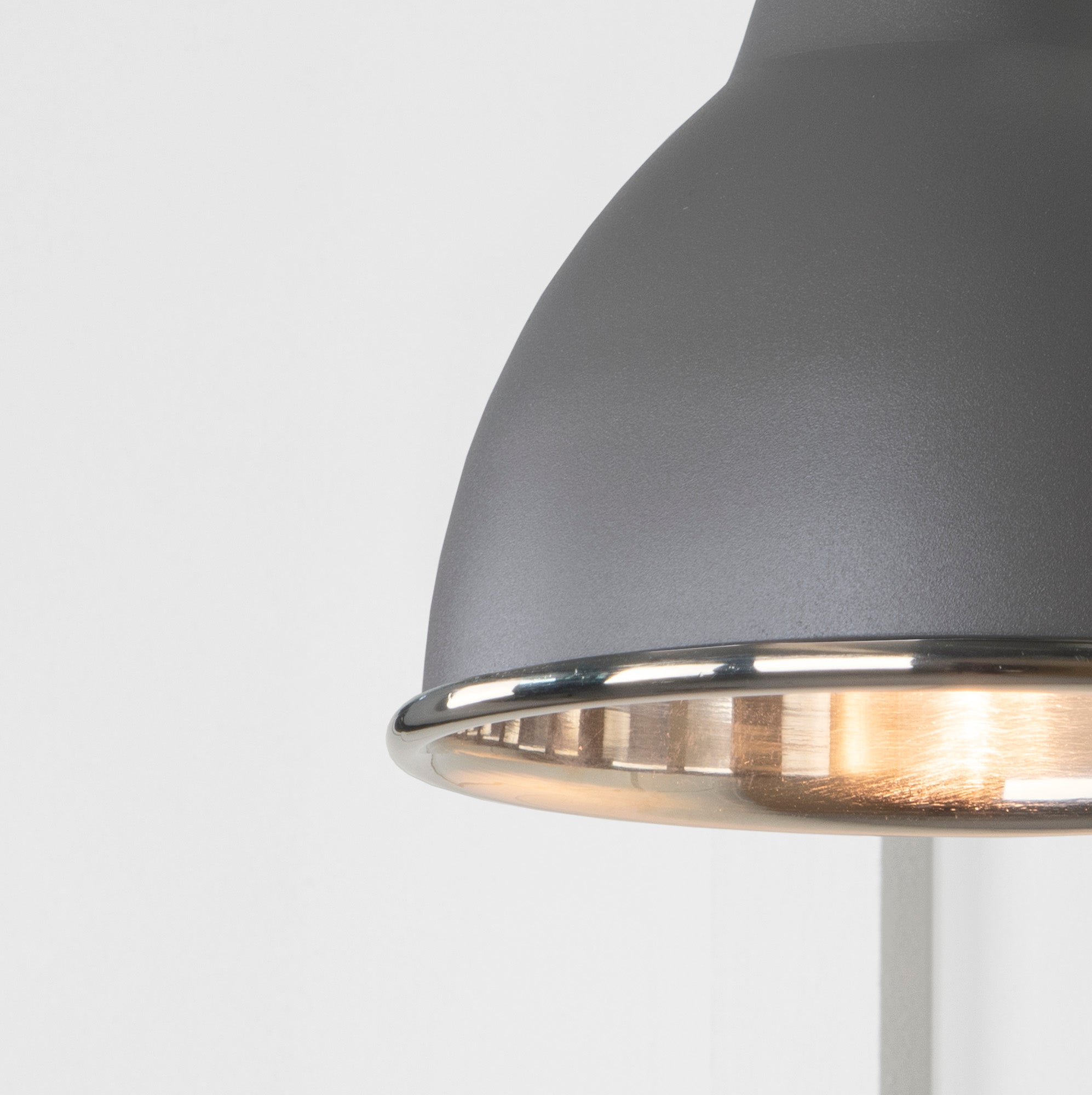 SHOW SHOW Close Up image of Brindley Wall Light in Bluff in Smooth Nickel