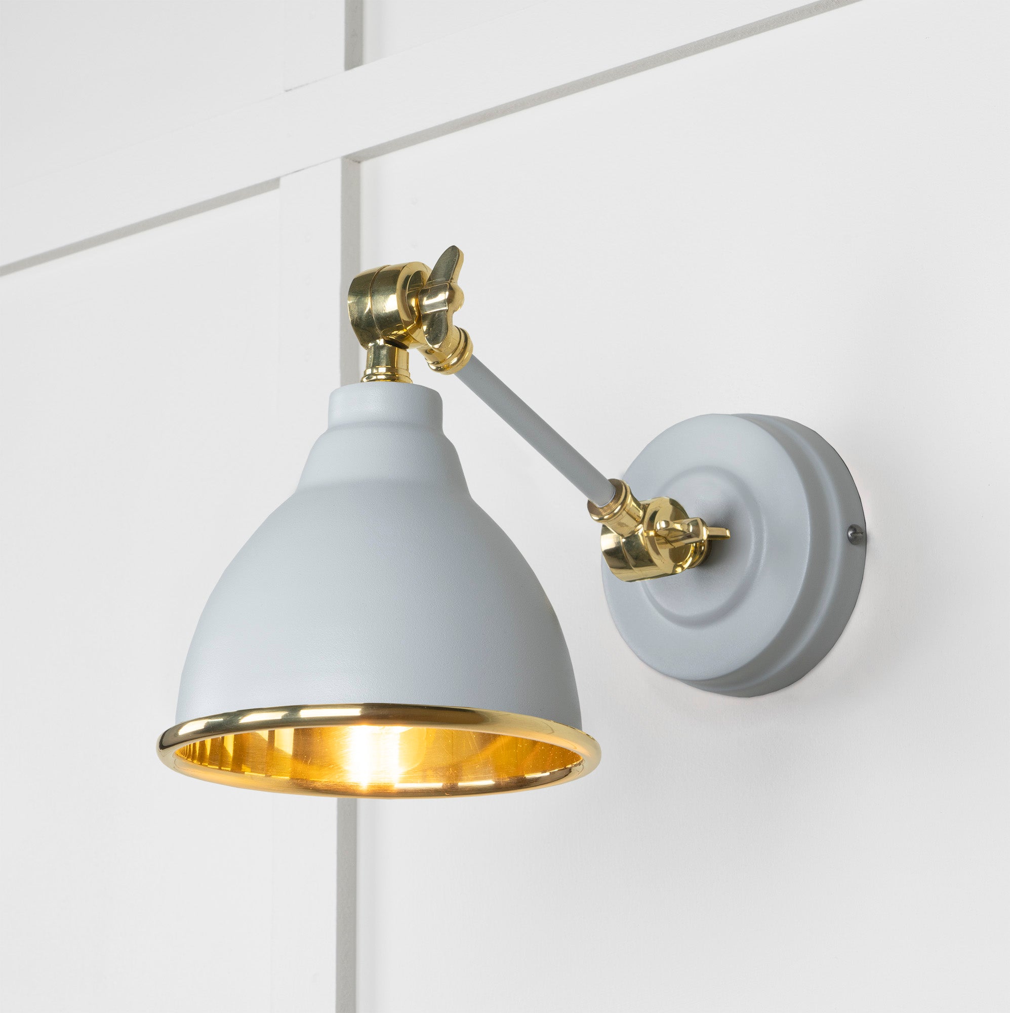 SHOW Close Up Image Harborne Ceiling Light in Burnished Brass In Hammered Brass