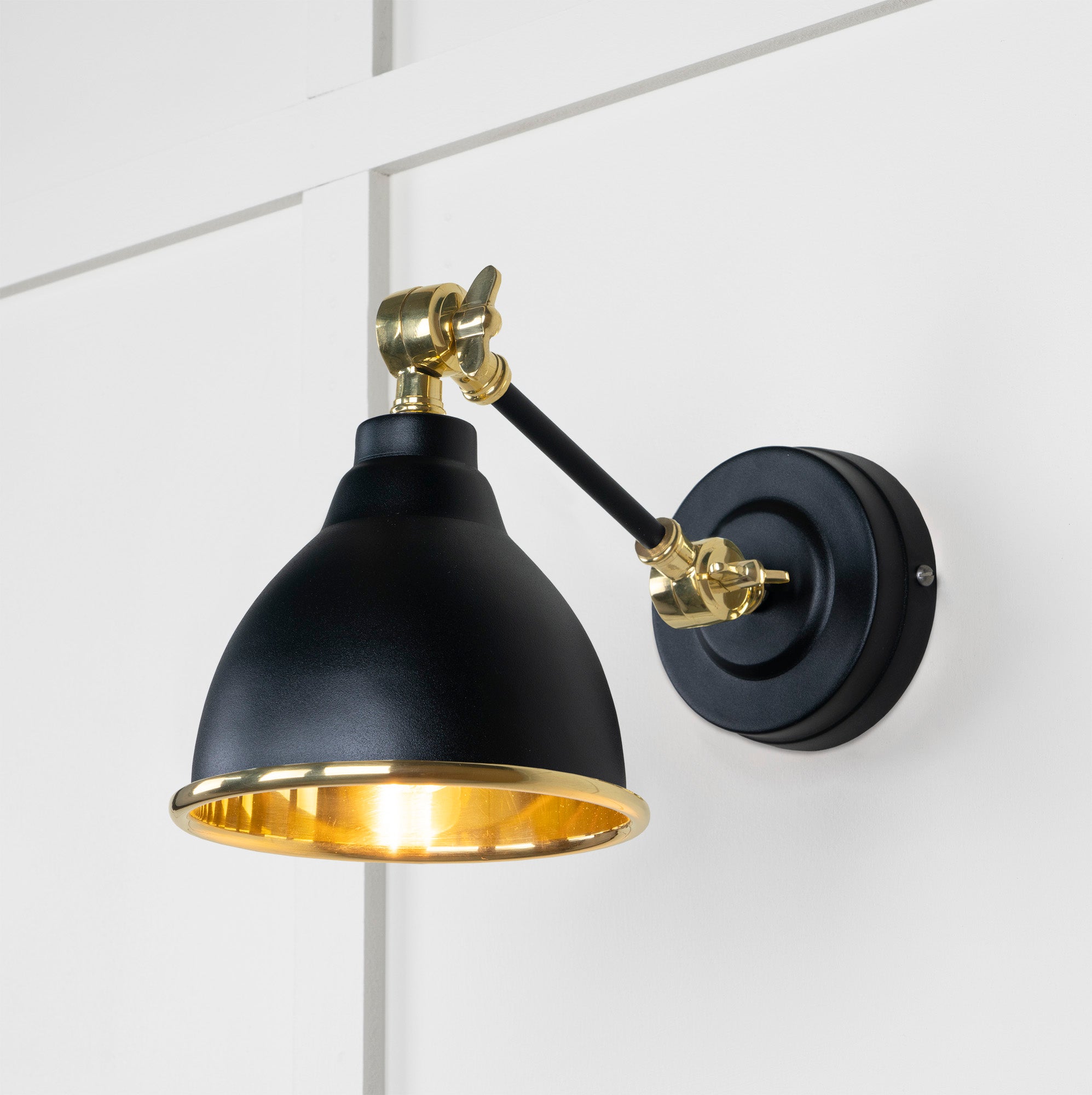 Image of Brindley Wall Light in Elan Black