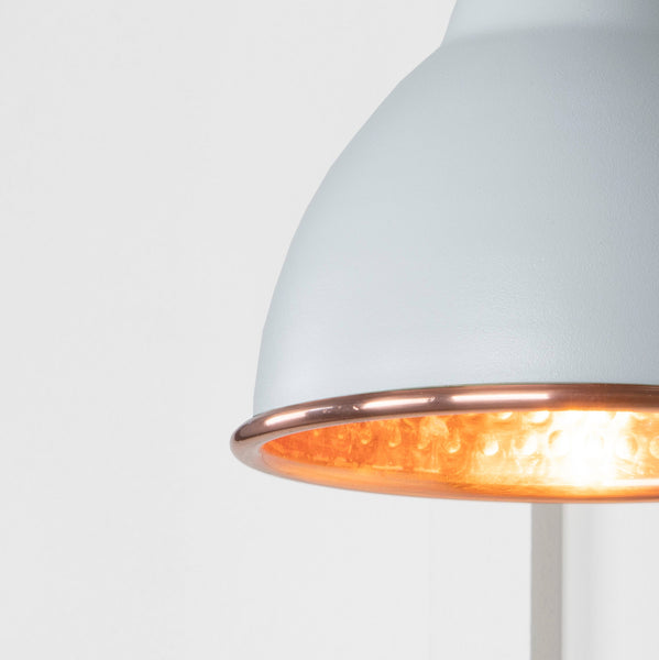 SHOW SHOW Close Up image of Brindley Wall Light in Birch in Hammered Copper
