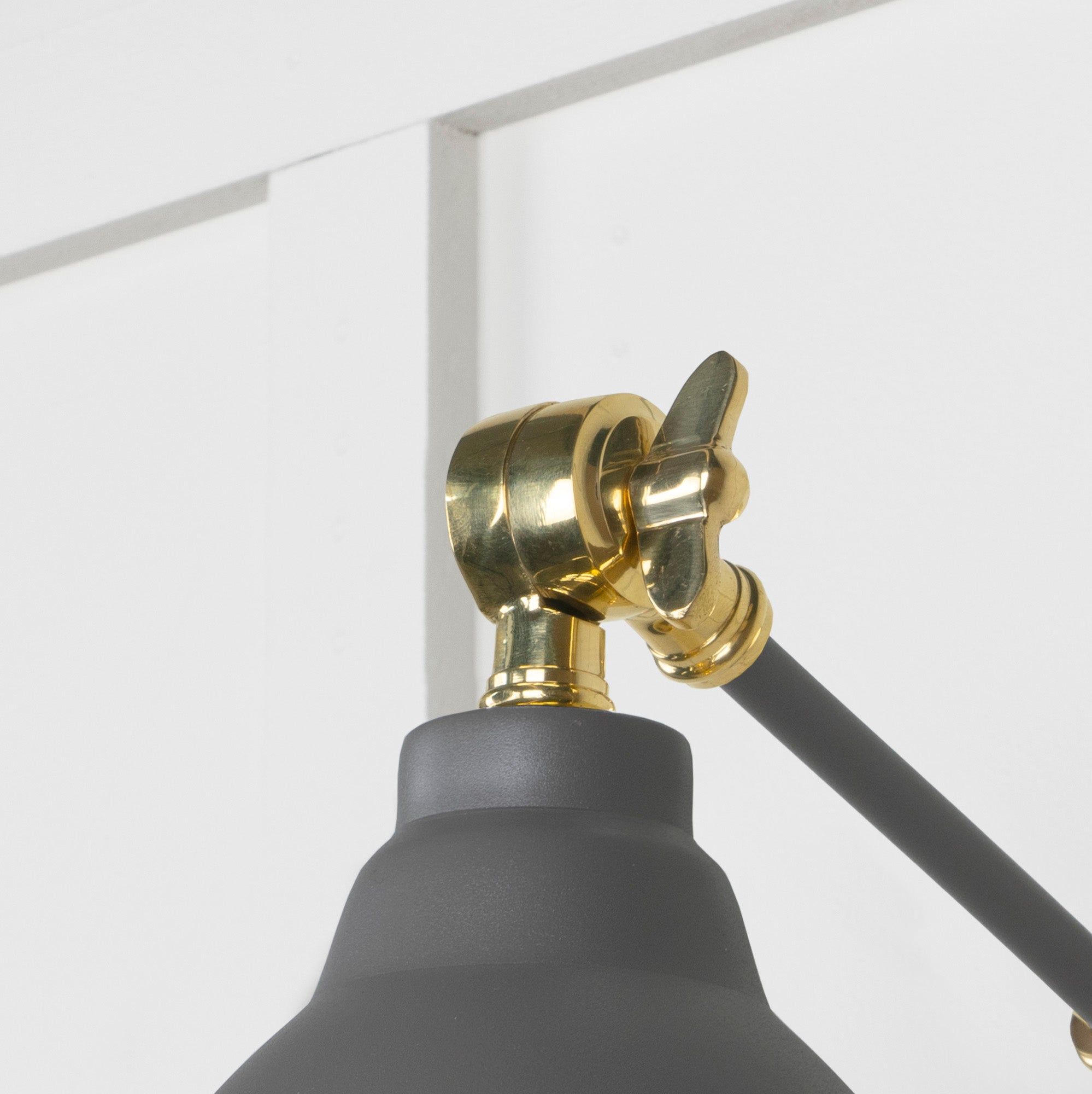 SHOW SHOW Close up Image of hinge for Brindley Wall Light in Bluff