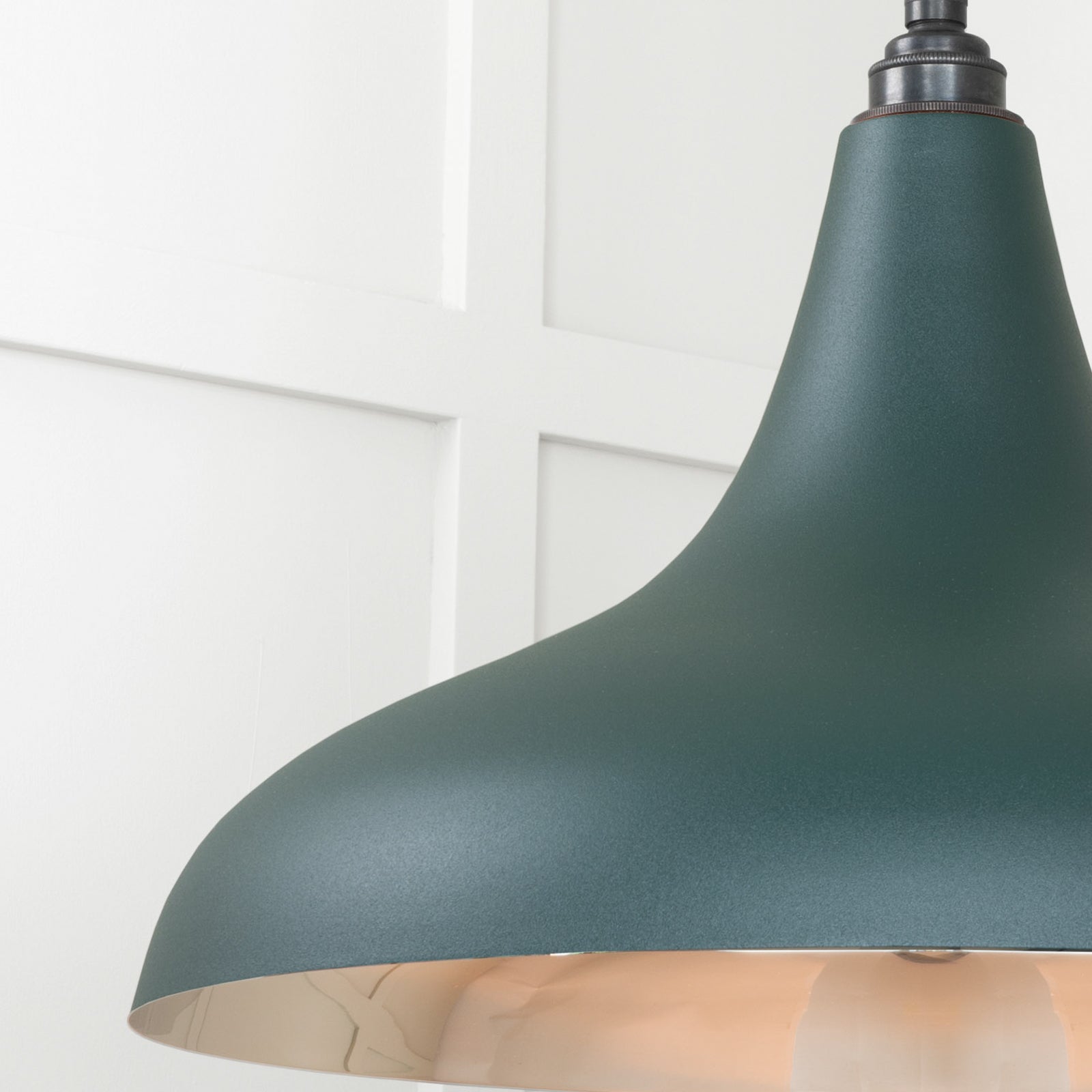 SHOW Close Up Image of Frankley Ceiling Light In Dingle in smooth Copper