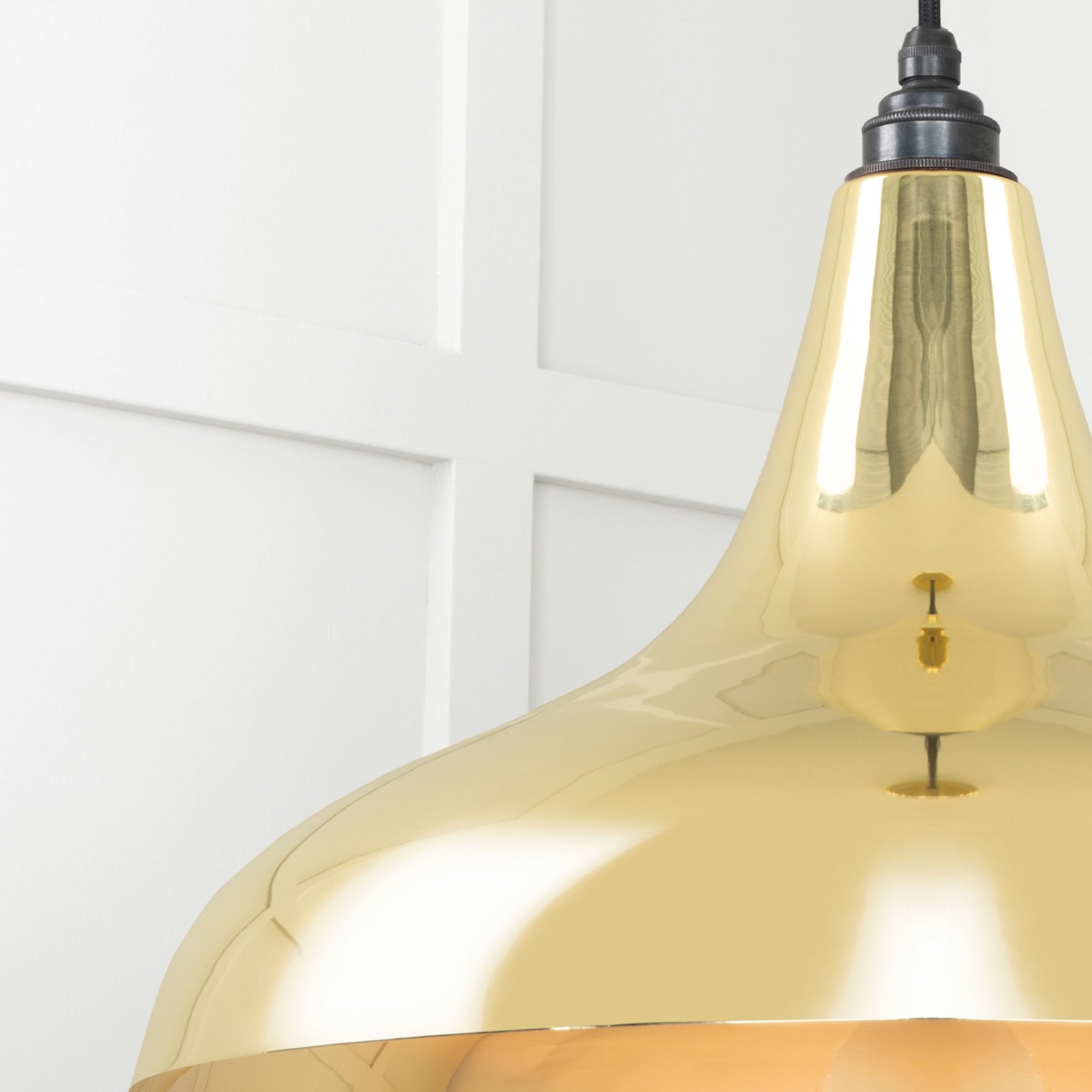 SHOW Close Up Image of Frankley Ceiling Light in Brass