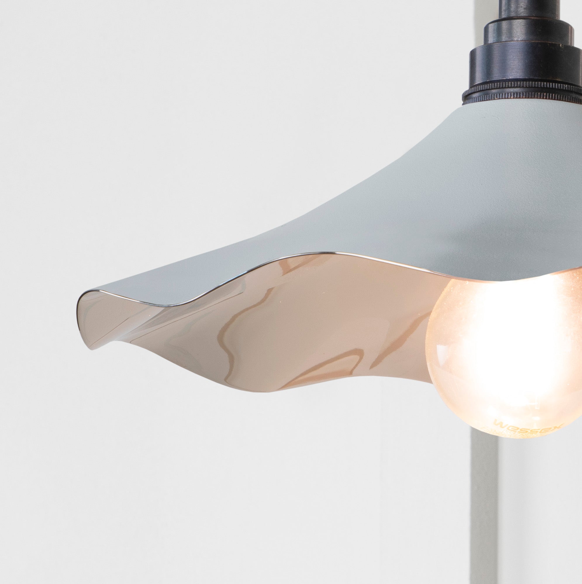 SHOW SHOW Close Up image of Flora Wall Light in Birch in Smooth Nickel