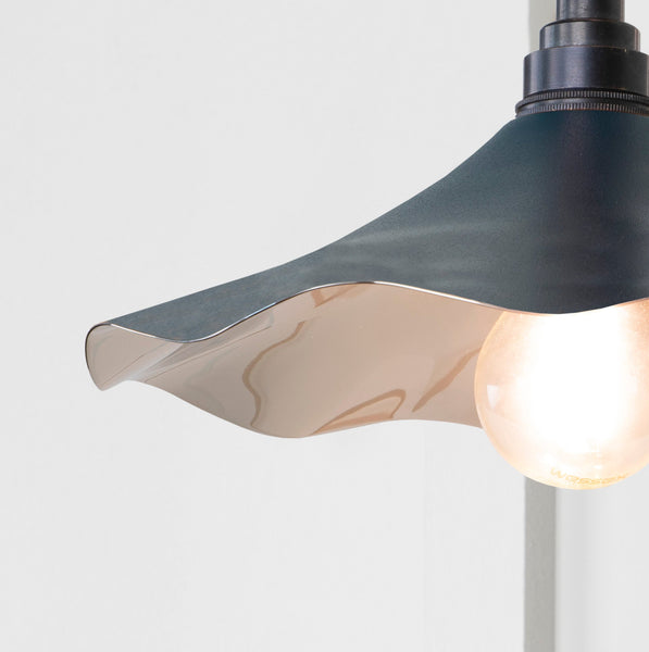 SHOW SHOW Close Up image of Flora Wall Light in Dusk in Smooth Nickel