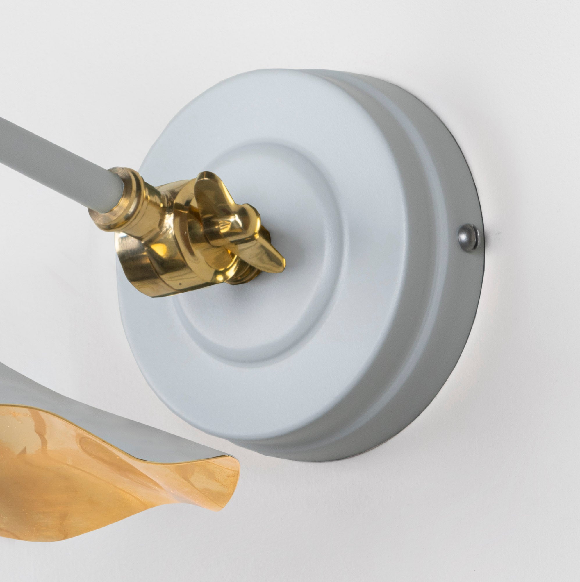 SHOW SHOW Close Up Image of wall rose for Flora Wall Light in Birch