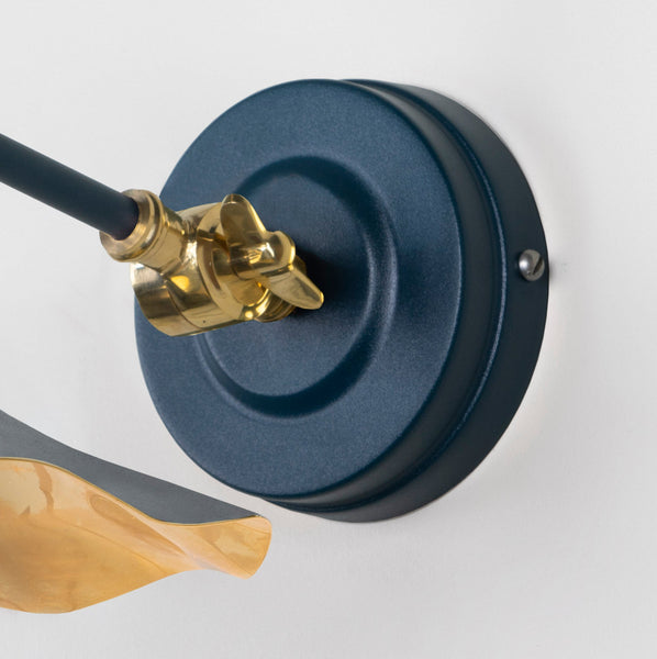 SHOW SHOW Close Up Image of Upper Hinge of Flora Wall Light in Dusk