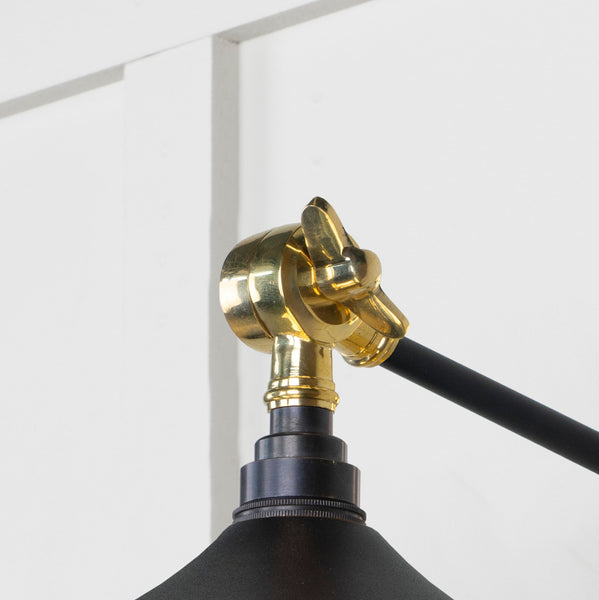 SHOW SHOW Close Up Image of Upper Hinge of Flora Wall Light in Elan Black